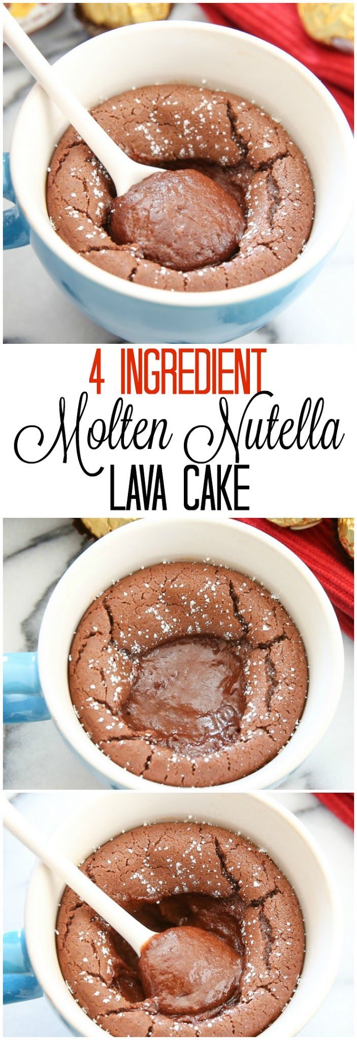 4 Ingredient Molten Nutella Lava Mug Cake | Kirbies Cravings | A San Diego food & travel blog