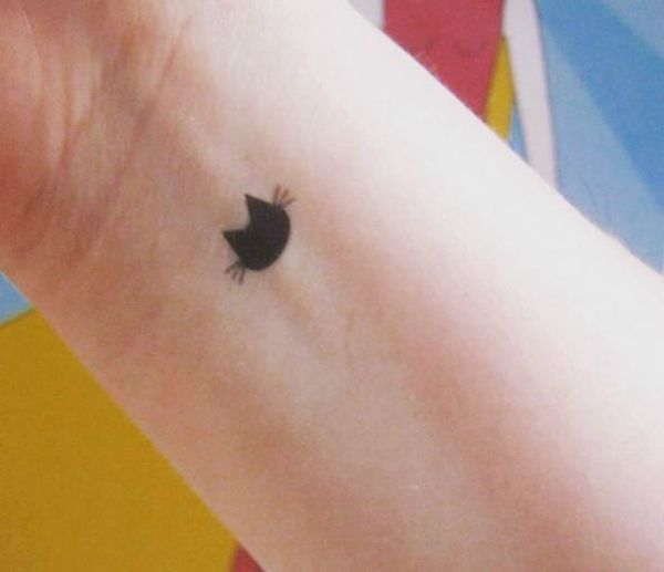 56 cat tattoos that will make you want to get inked: Simple cat tattoo with color