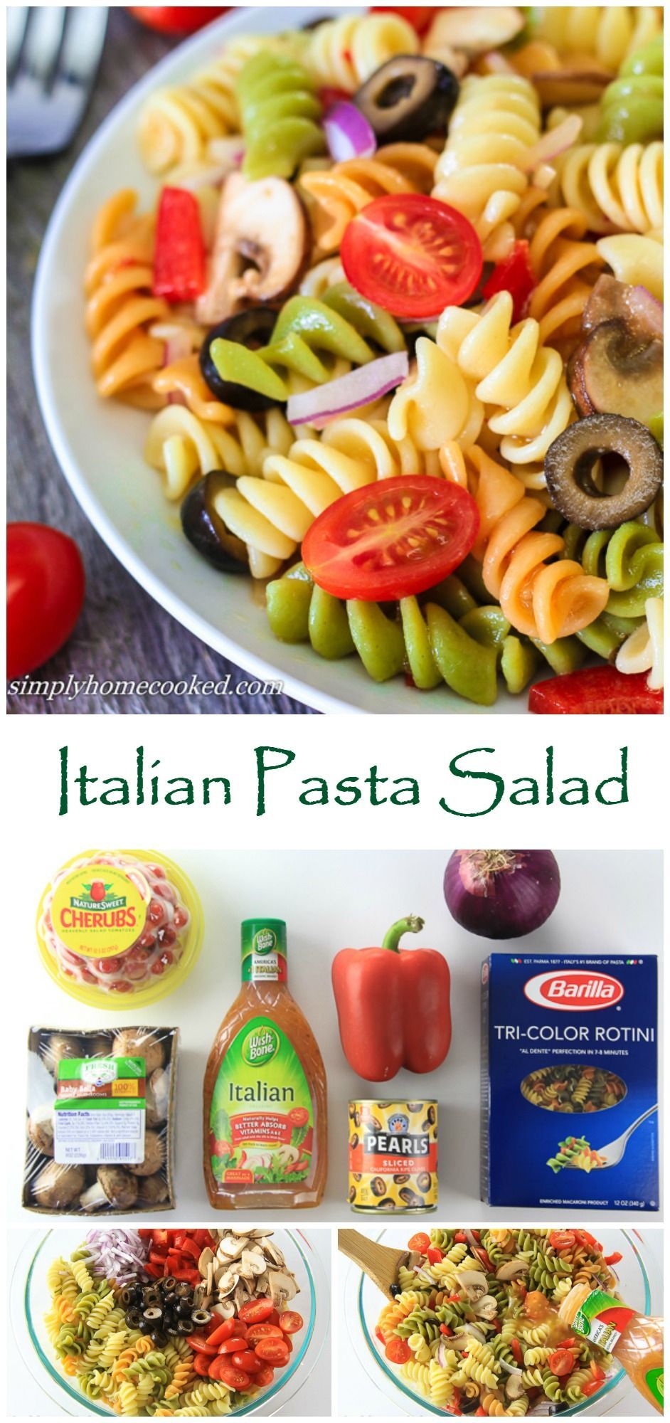 A quick and easy pasta salad made with ingredients you probably already have at home.