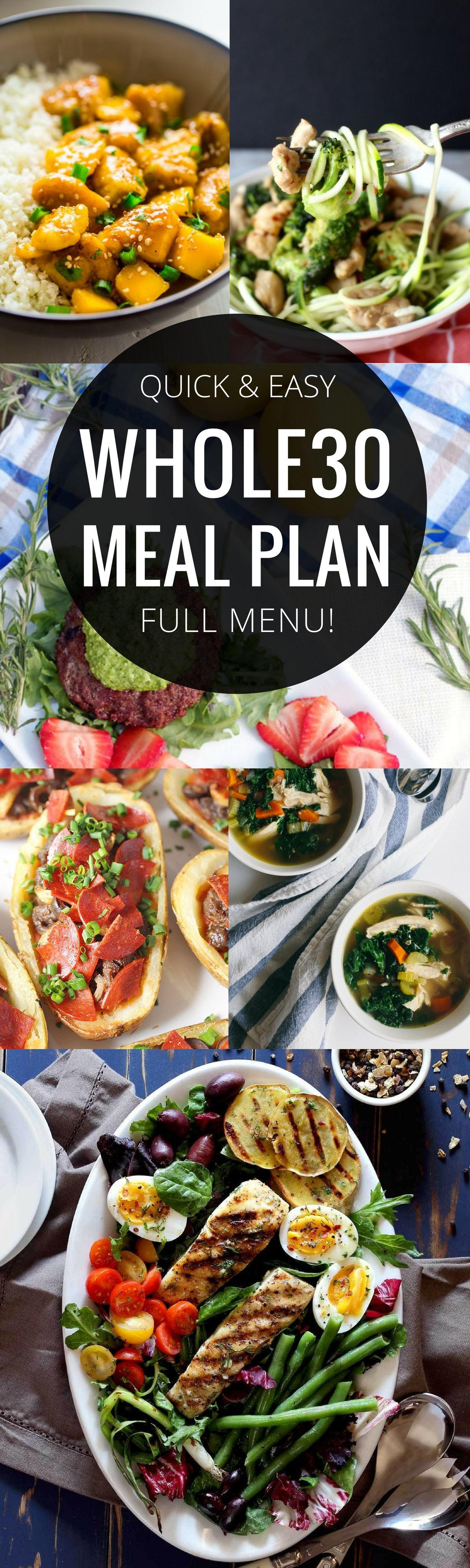 A Whole30 meal plan that’s quick and healthy! Whole30 recipes just for you. Best Trader Joe’s shopping list. Whole30 meal