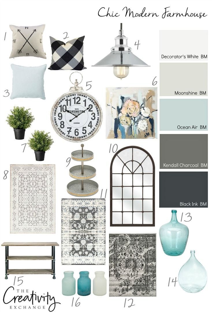 Adding a chic twist to modern farmhouse with paint colors and accessories. www.thecreativity…