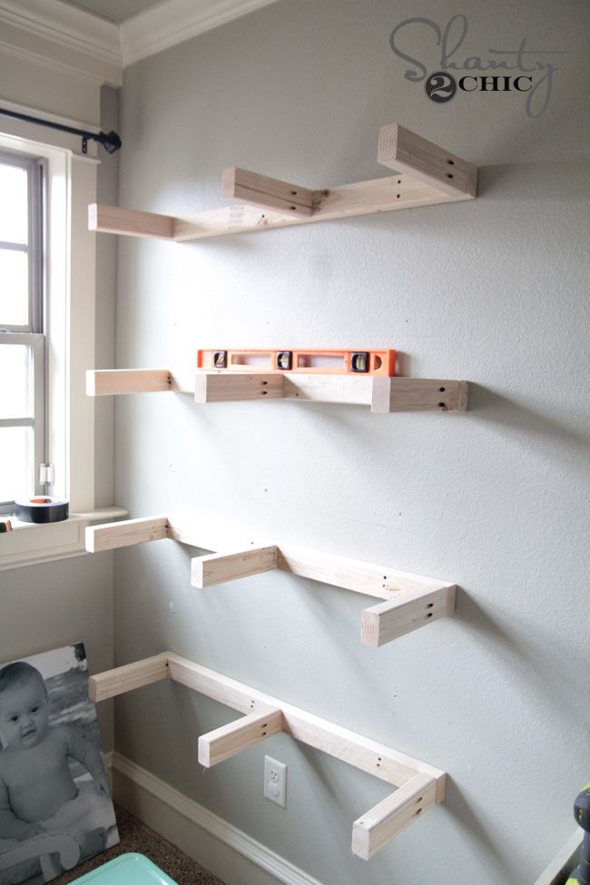 Attach Shelves to wall