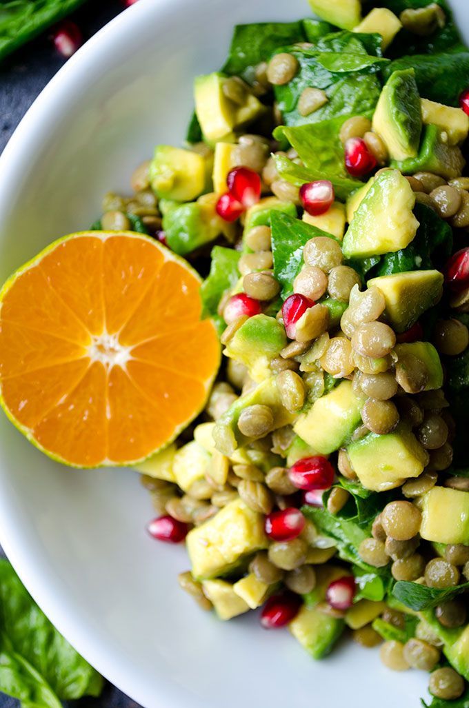 Avocado Lentil Salad is packed with vitamins, so perfect for chilly fall days. This vegan and gluten free salad is a real immune