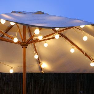 Bbq And Summer Party Lights –    20 LED low voltage festoon party lights with over 5 metres of black cable. These warm white LED