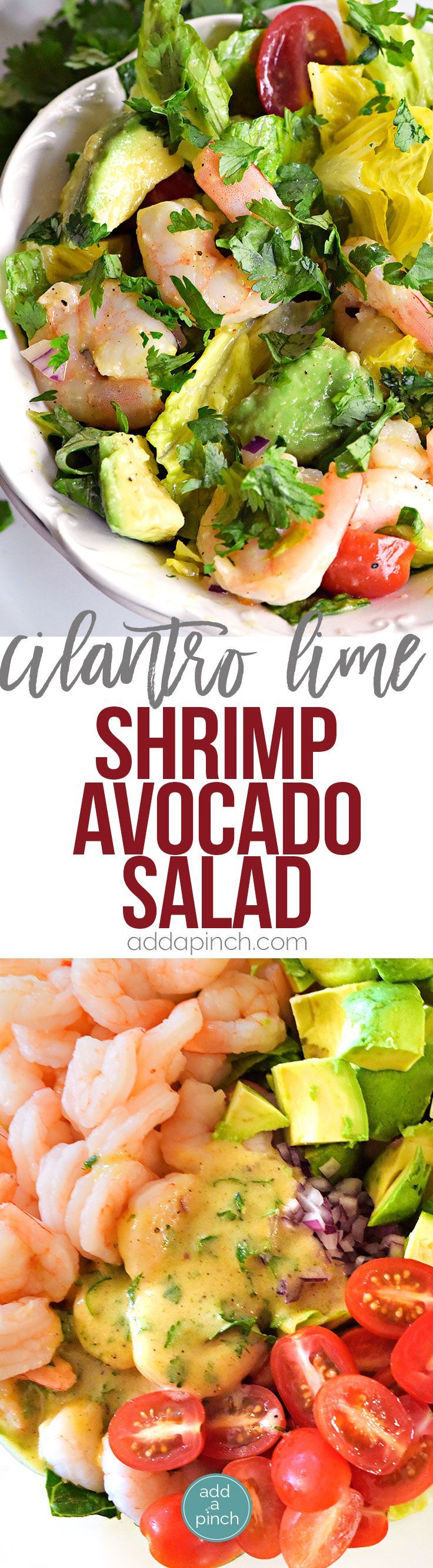 Cilantro Lime Shrimp Avocado Salad Recipe – This Cilantro Lime Shrimp Avocado Salad recipe has all the flavors of summer in every