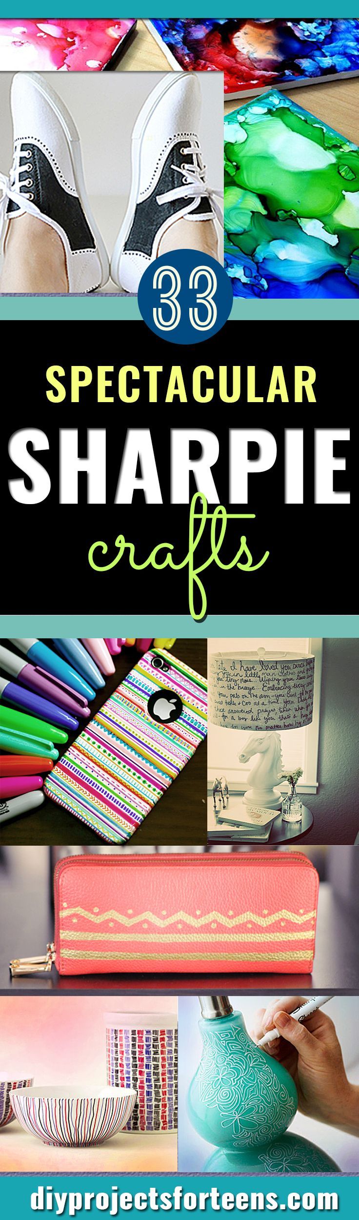 Cool Sharpie Crafts and Fun DIY Ideas with Sharpies. Awesome Decor and Fashion for Teens, Kids and Adults