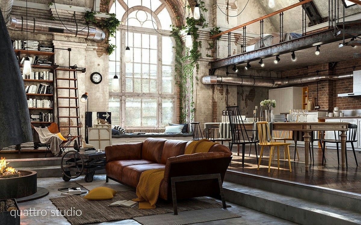 Cozy, lightfull, specious and warm loft. The window makes this loft unique and special…