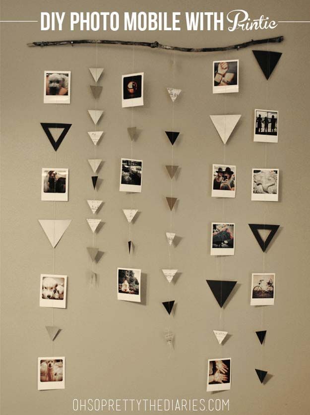 DIY Dorm Room Decor Ideas – Photo Mobile With Printic – Cheap DIY Dorm Decor Projects for College Rooms – Cool Crafts, Wall Art,