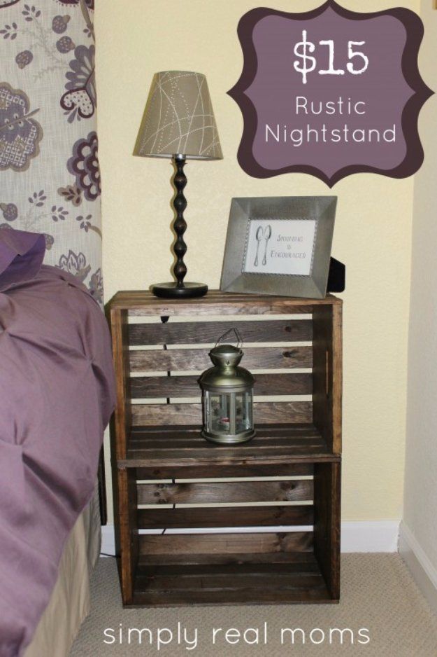 DIY End Tables with Step by Step Tutorials – DIY Rustic Nightstand – Cheap and Easy End Table Projects and Plans – Wood, Storage,