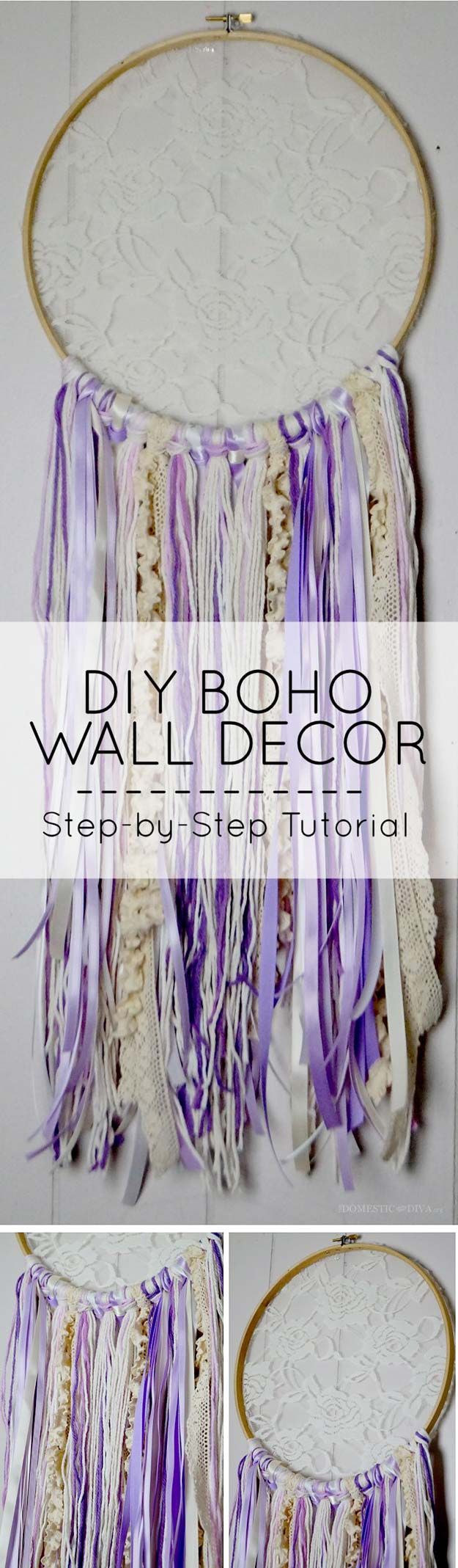 DIY Purple Room Decor – DIY Boho Wall Decor – Best Bedroom Ideas and Projects in Purple – Cool Accessories, Crafts, Wall Art,