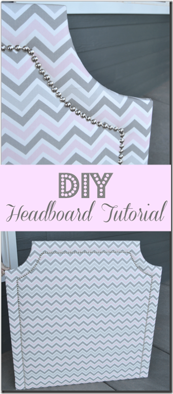 DIY Upholstered Headboard Tutorial, step-by-step instructions for this easy to make headboard. Use MDF, batting, and fabric to
