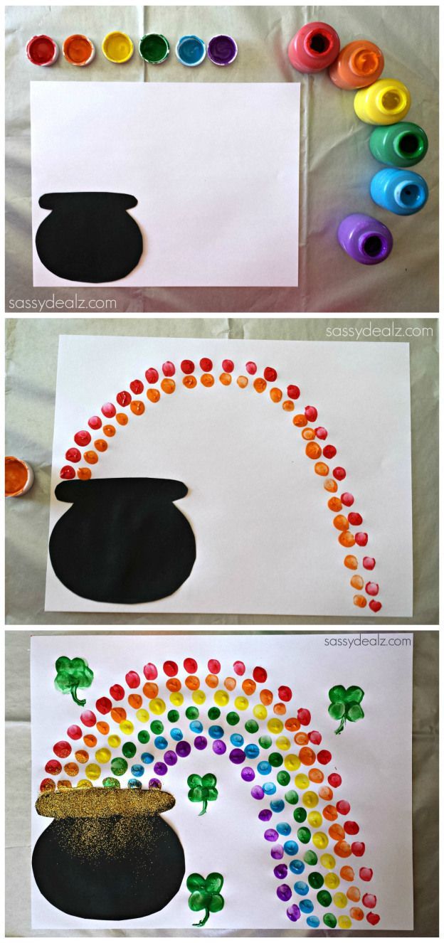 Easy St. Patricks Day Crafts For Kids – Sassy Dealz    Make just the rainbow for VBS