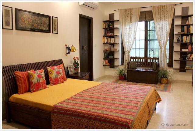 Eclectic Indian bedroom