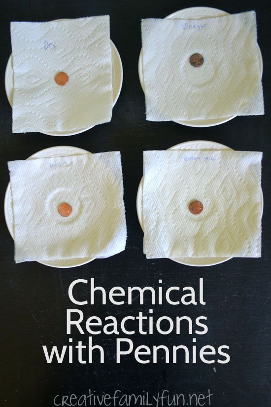 Explore chemical reactions with pennies: a fun and safe science experiment for kids.