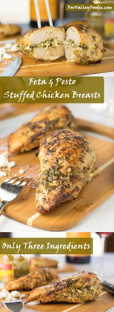 Feta and Pesto Stuffed Chicken Breasts