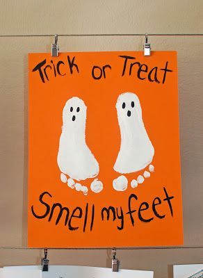Halloween Kids Art Projects trick or treat smell my feet