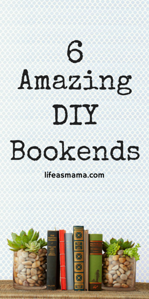 If you’ve got a situation with books or other household items that need help staying in place, hopefully these DIY bookends will