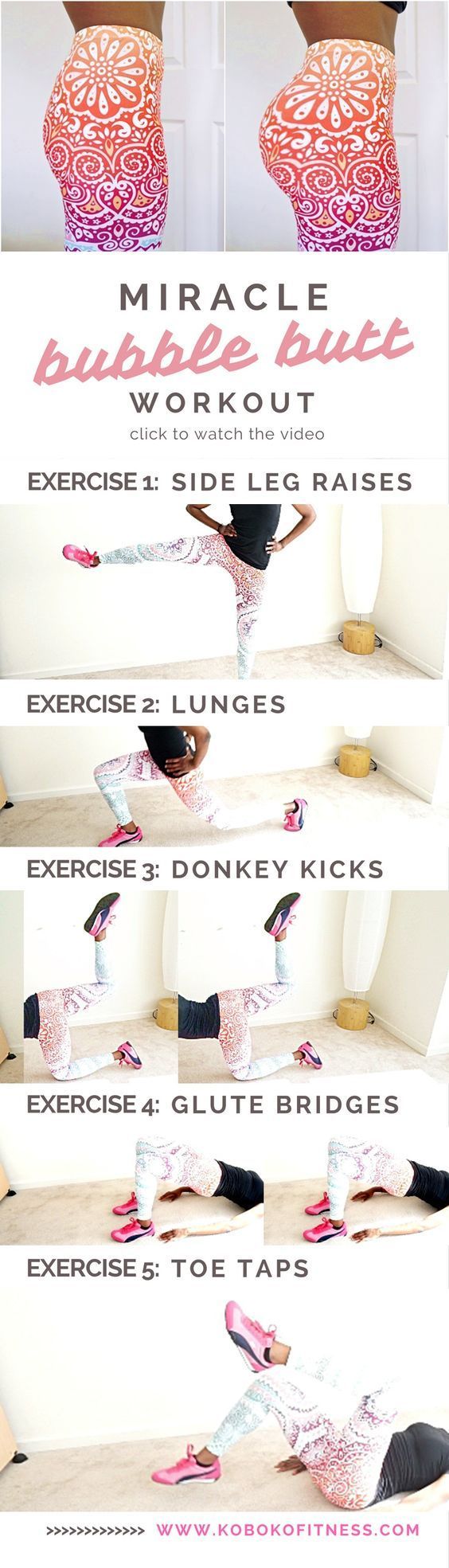 Looking for a butt workout that will give you a perky bum? Look no further than these 5 exercises. You can increase the intensity