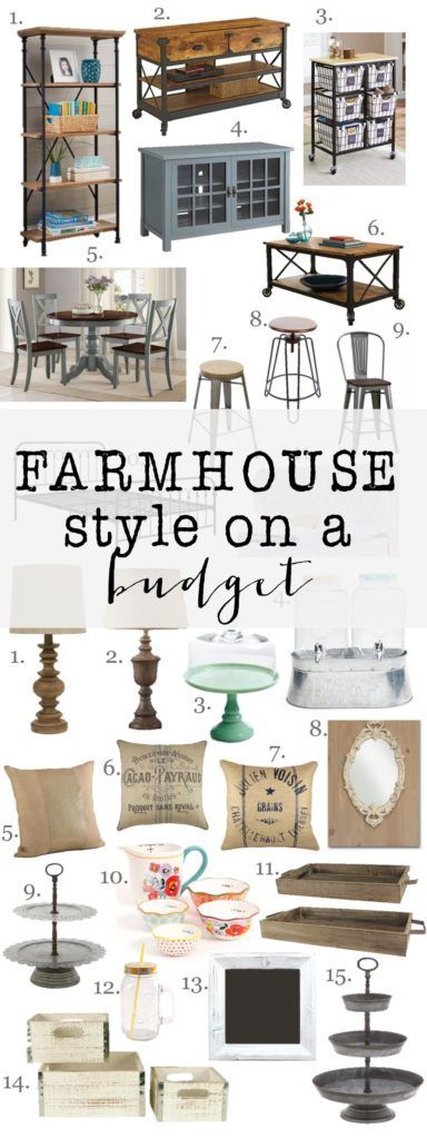 Looking for farmhouse style furniture and home decor, but dont want to break the bank. Check out these great items to give you