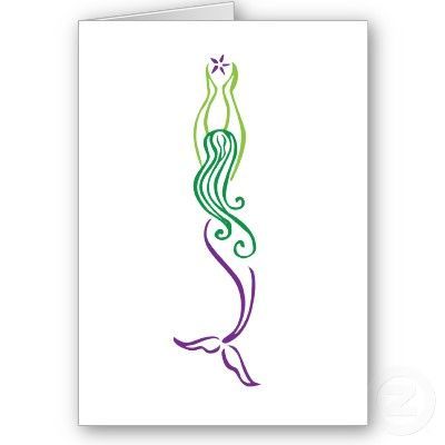 Mermaid Line Drawing