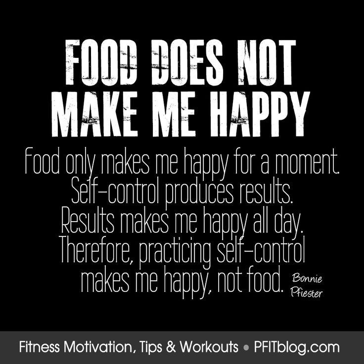 MOTIVATION FOR DIETERS: Does Food Really Make You Happy? Click on the picture to read the blog and stop letting food control you