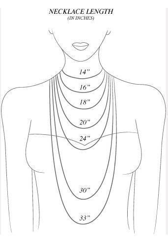 Necklaces length. Good to know!- Great for helping DIY jewelry making.-,