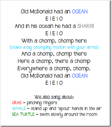 Ocean theme vocab