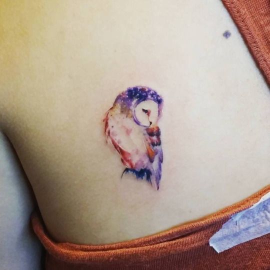 Owl Tattoo by Jay Shin – www.tattooideas1….