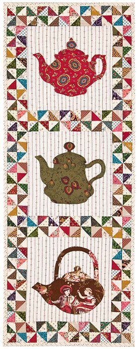 Pinwheels and Tea quilt by Kay MacKenzie | Quilt Puppy