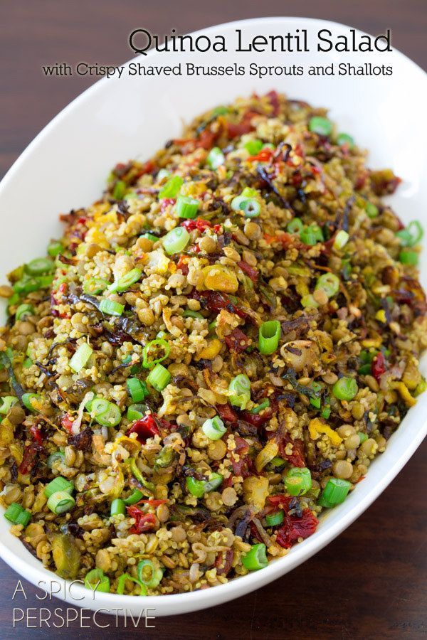 Quinoa Lentil Salad | 23 Vegan Meals With Tons Of Protein