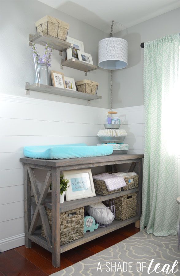 Rustic Glam Nursery {One Room Challenge}, The Reveal | A Shade Of Teal