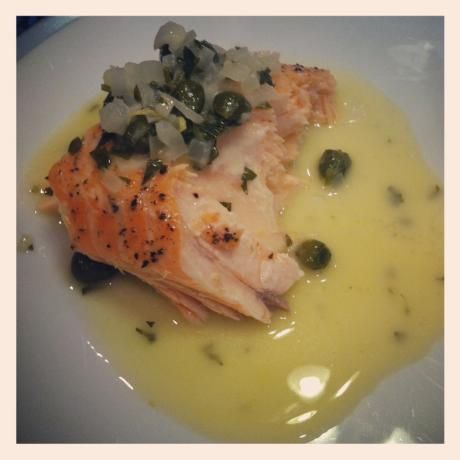 Salmon With Lemon- Butter -Caper Sauce. Photo by avanbeek. Tried and loved it