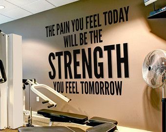 Stronger Than Yesterday Quote Sports Decals by HomeArtStickers