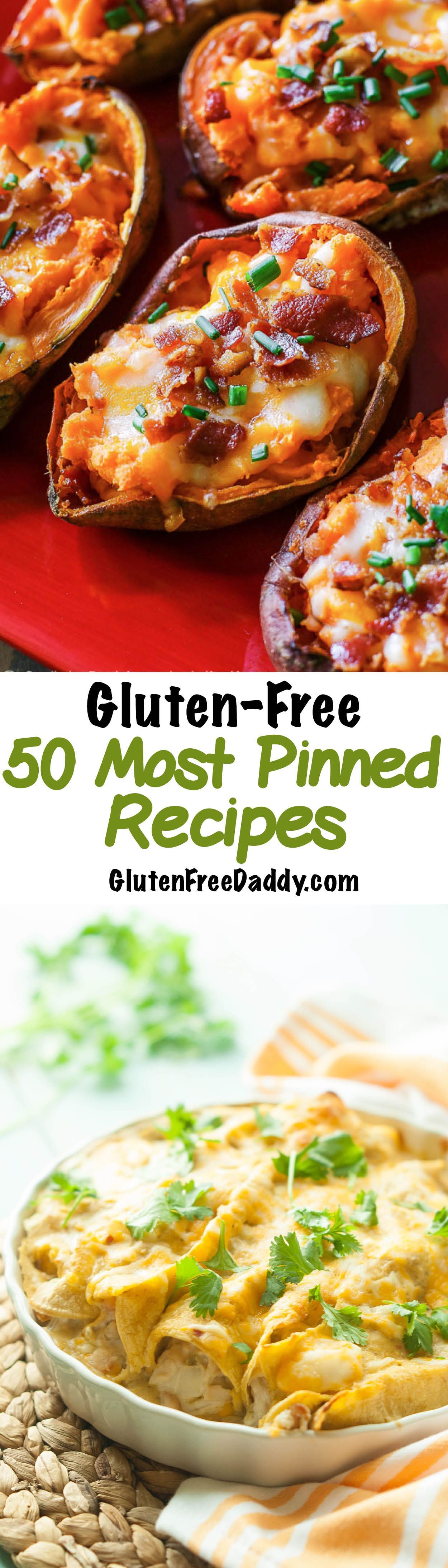 The 50 Most Pinned Gluten Free Recipes – I cant believe these are all gluten free! There are so many good options on this page –
