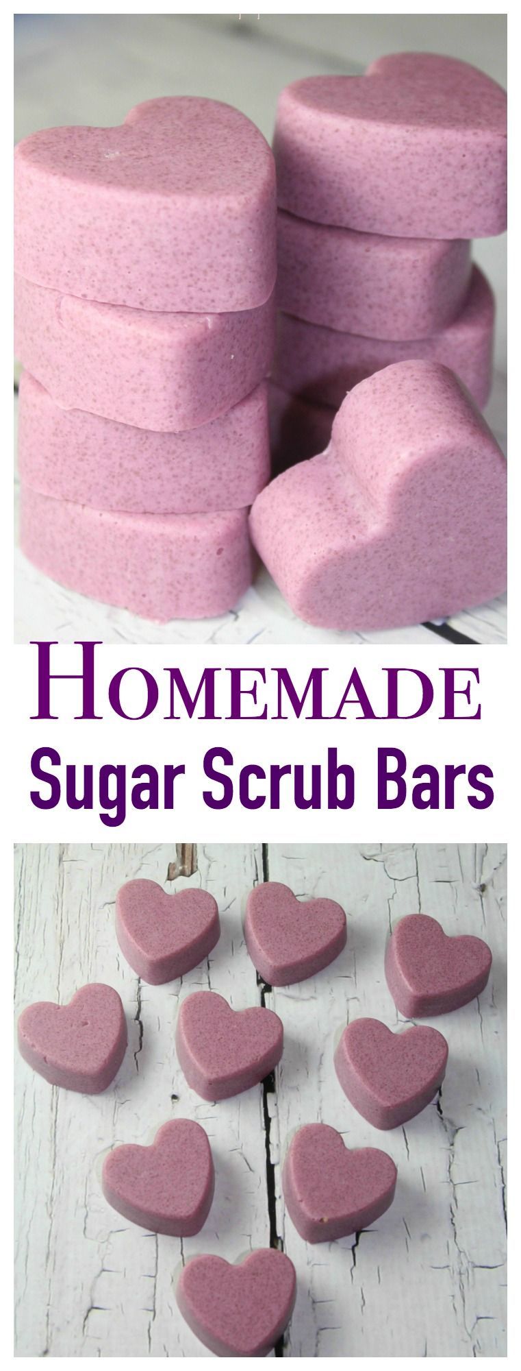 These Homemade Sugar Scrub Bars take ONLY minutes to make and great to give as gifts!