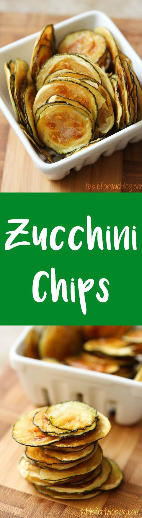 These zucchini chips are so light and crisp! The perfect snack!