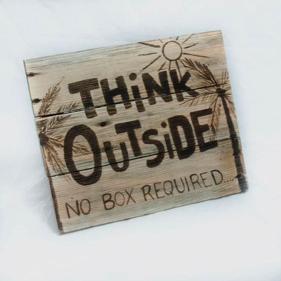 Think Outside: No Box Required by SimplyPallets on Etsy