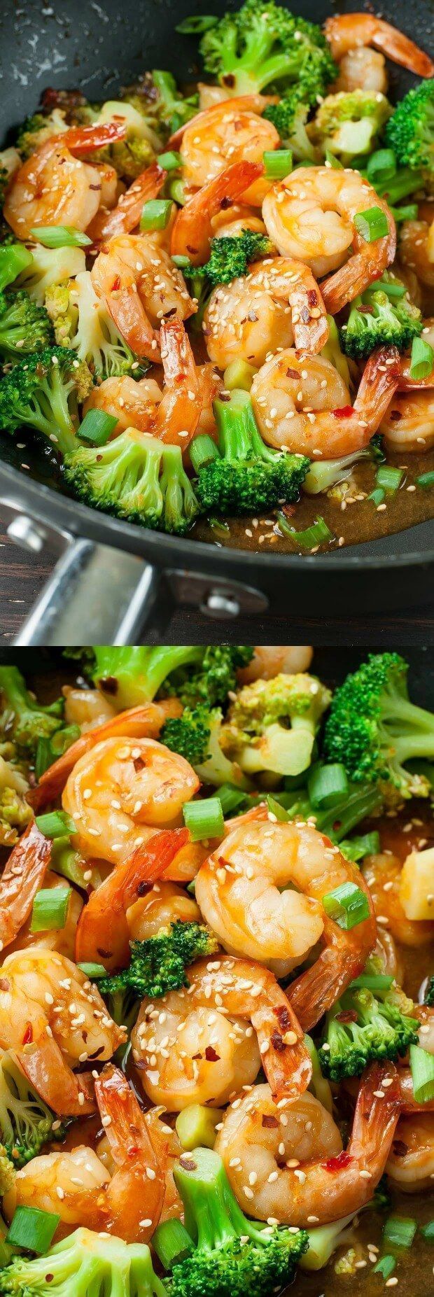 This copycat Szechuan Shrimp and Broccoli recipe is ridiculously tasty and ready in just 20 minutes. Skip the restaurant and whip