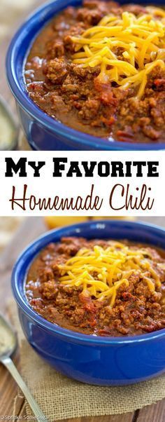 This is my absolute favorite chili recipe and the only one I use! It is ridiculously flavorful and so simple to throw together.