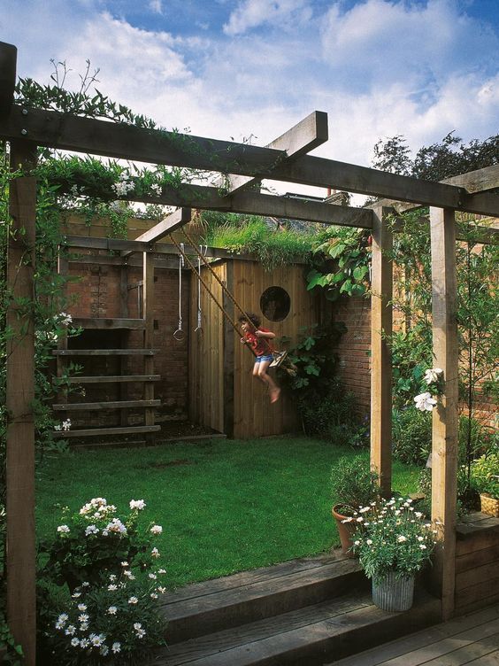 With parties and play dates being scheduled and plans to update the outdoor space, why not combined them together to make