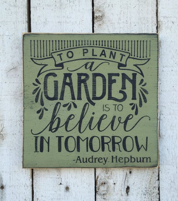 Wonderful hand painted wood sign for patio or garden area. $24