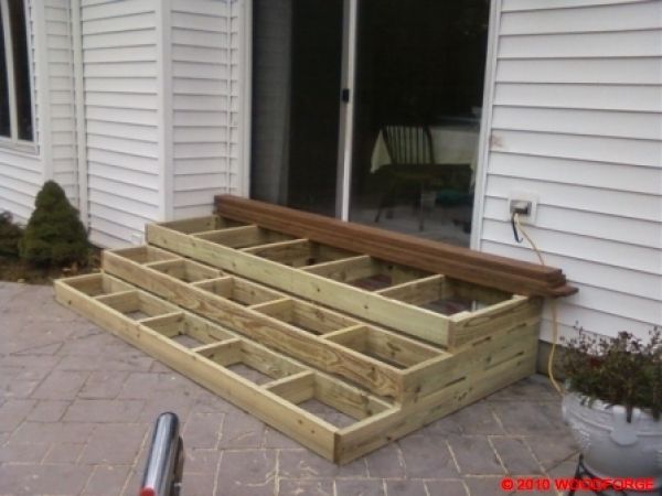 Wooden Patio Steps | Porch Stairs