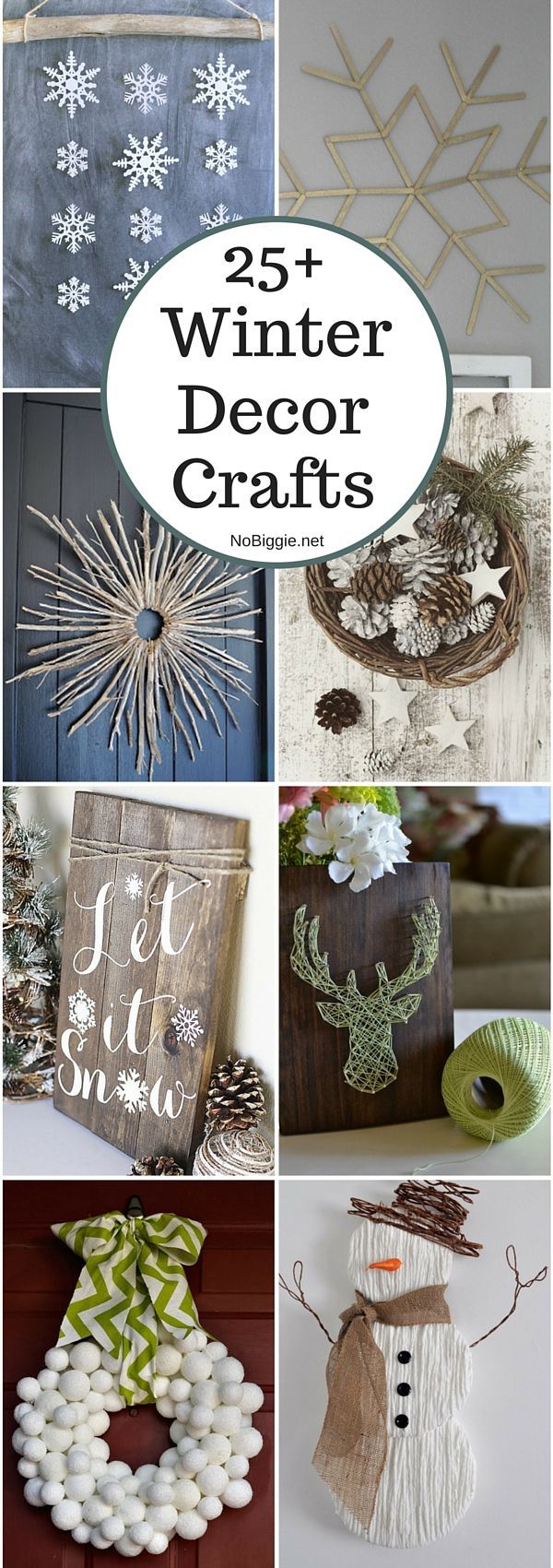 25+ Winter decor crafts | NoBiggie.net