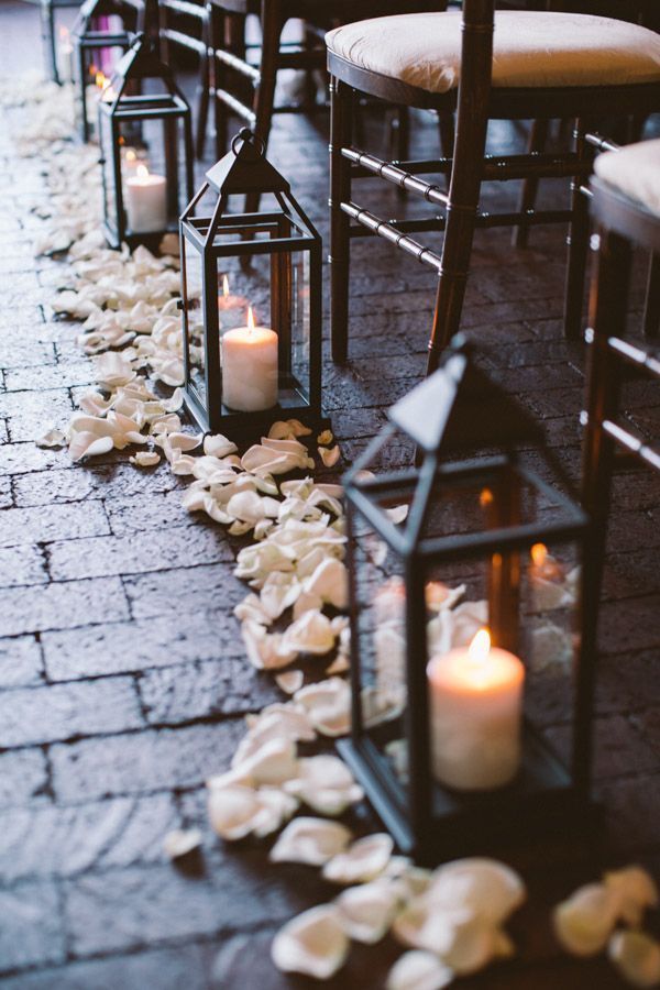 27 Creative Lanterns Wedding Aisle Decor Ideas | www.deerpearlflow… #black_wedding_decor