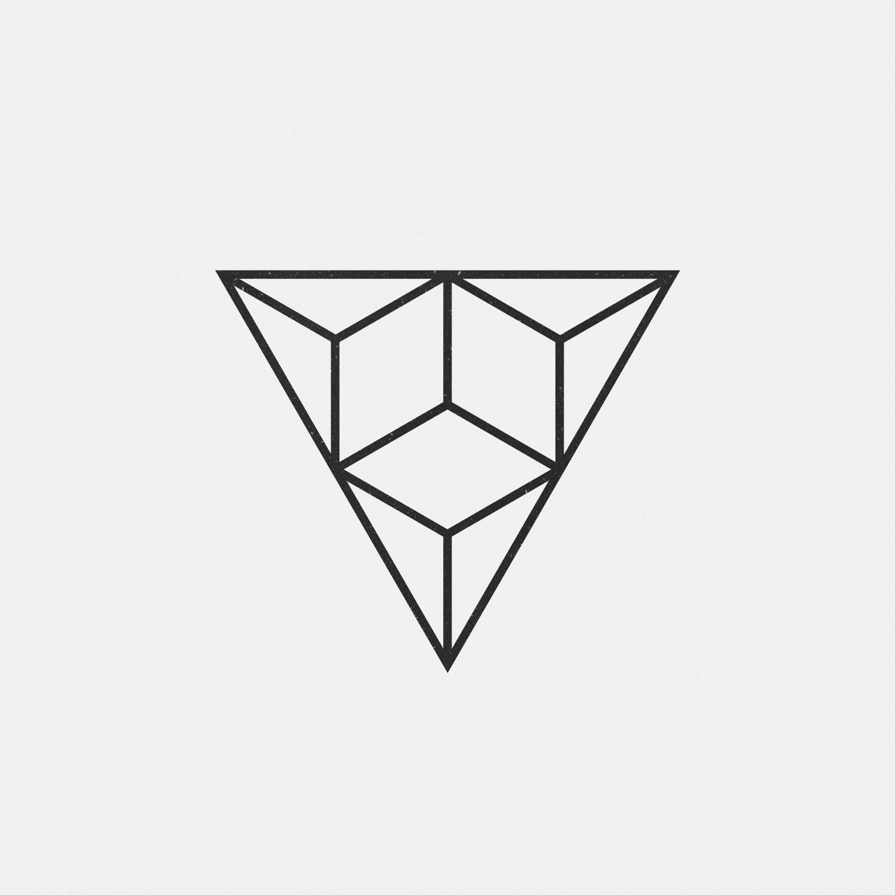 A new geometric design every day . Triangles . Minimal #geometric_tattoo_color