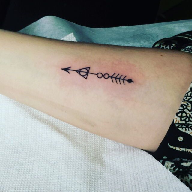 Arrow and Harry Potter tattoo