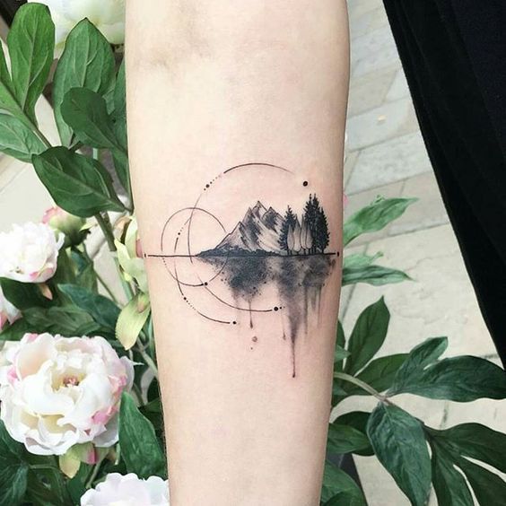 Awesome Tattoos: 22 Awesome Mountain Tattoos That You Will Love