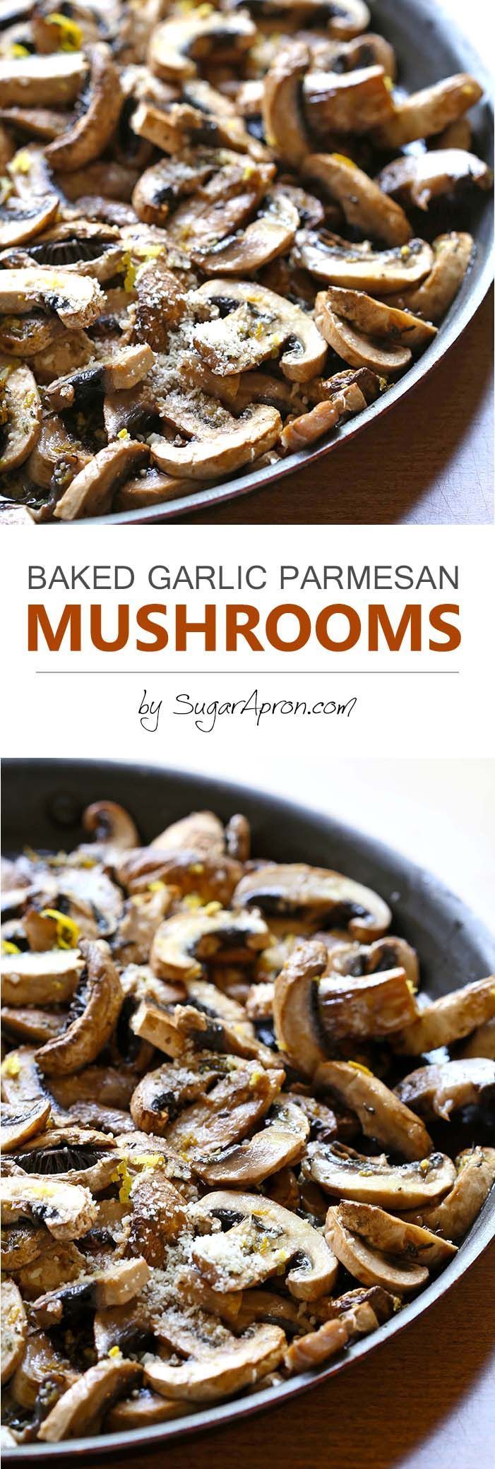 Baked Garlic Parmesan Mushrooms is one of those everyone-should-know-how-to-make recipes. It’s easy and comes together quickly.