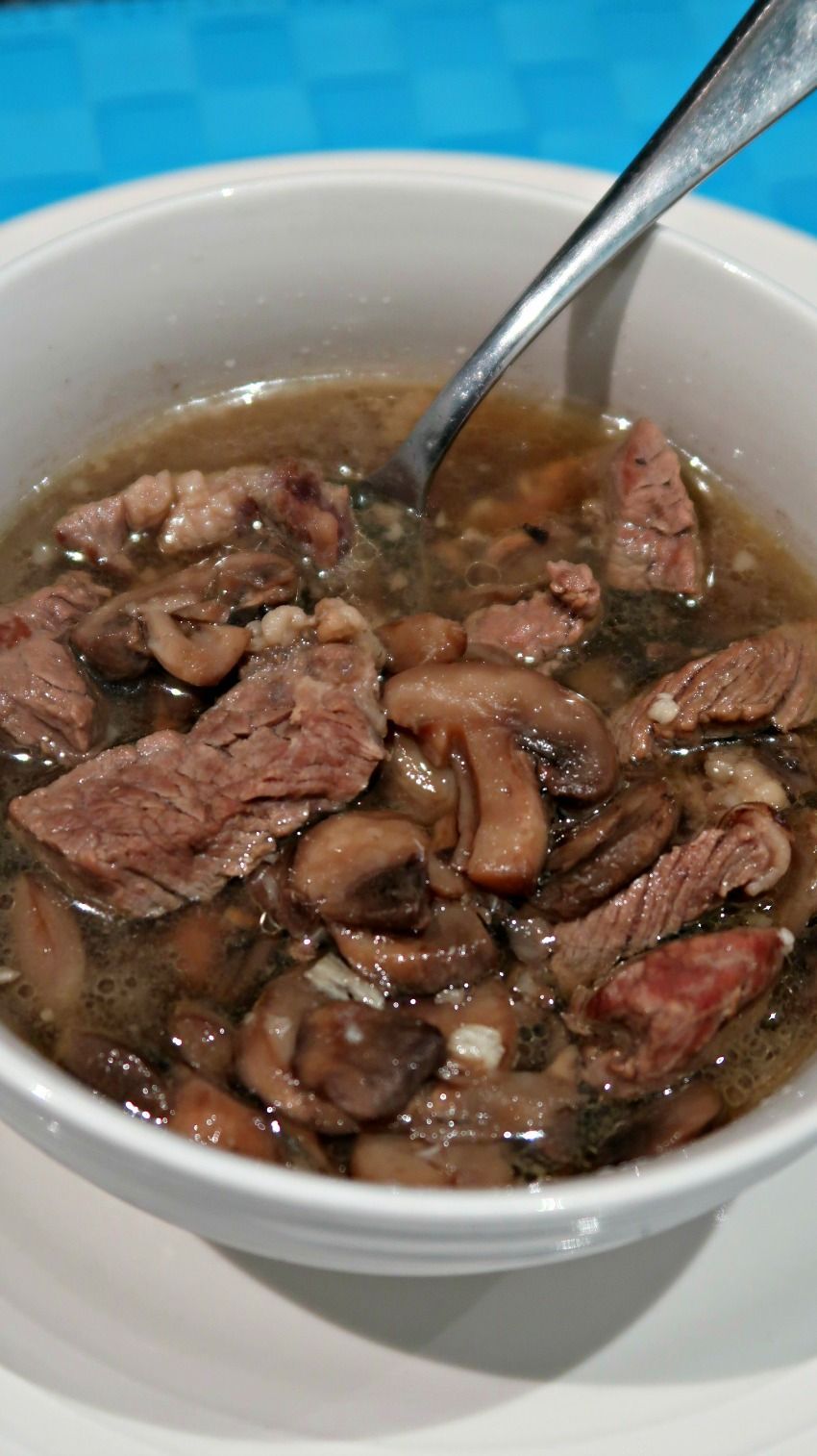 Beef and Mushroom Soup Recipe – Low carb, keto diet soup recipe plus video tutorial. One of the easiest keto soups!