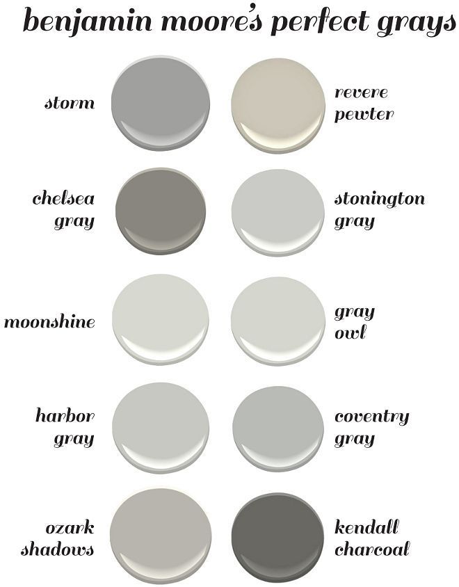 Benjamin Moore’s Perfect Gray Paint Colors. Benjamin Moore Storm. Benjamin M… – home-painting.inf…